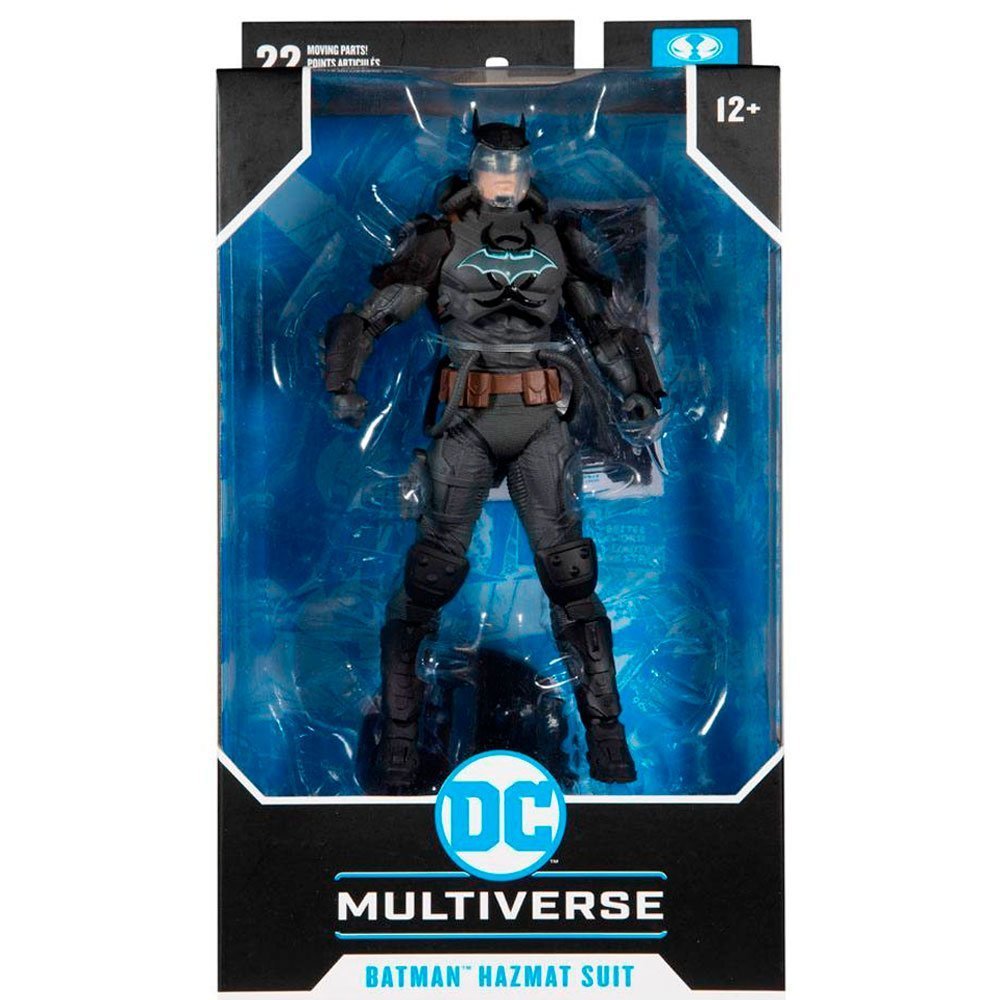 Figura Batman Hazmat Suit McFarlane de la colección DC Multiverse con detalles en traje protector Figura Batman Hazmat Suit McFarlane de la colección DC Multiverse con detalles en traje protector